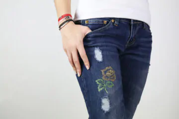 Вишивка на грубых и тонких материалах